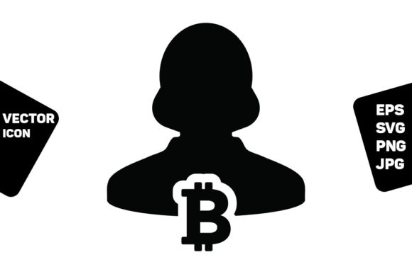 Blockchain Icon Vector for Bitcoin Crypto Graphics