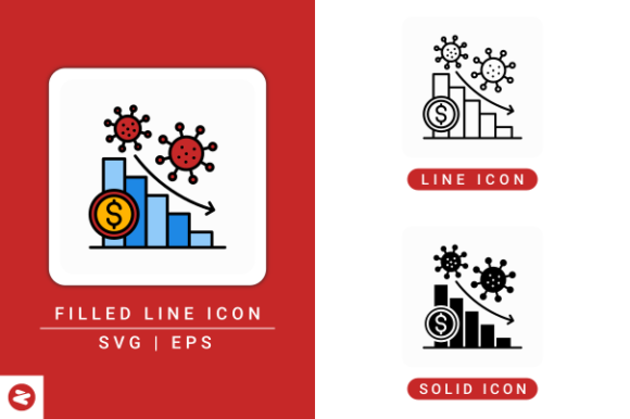 Business Fall Icons Set for Local Branding and Packaging