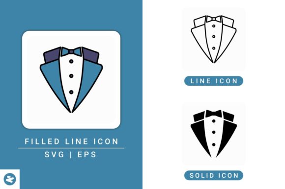 Butler Icons Set for Modern Graphic Design