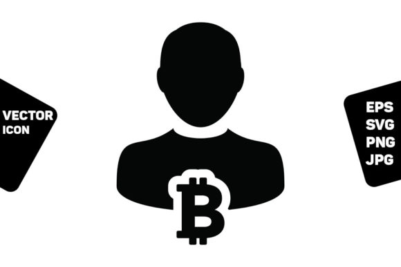 Buy Icon Vector Bitcoin Blockchain Sign for Handmade Projects