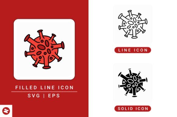 Corona Virus Icons Set for Branding and Marketing