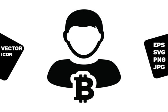 Crypto Icon Vector Bitcoin Currency Sign Graphics