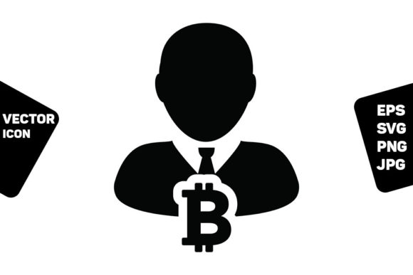 Crypto Icon Vector Bitcoin Digital Money Graphics