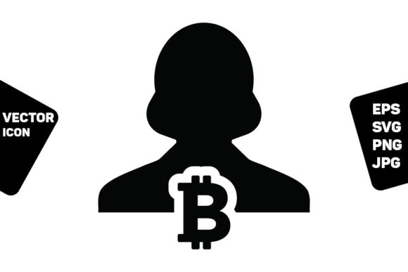 Cryptocurrency Icon Vector Bitcoin Sign for Graphics and Icons