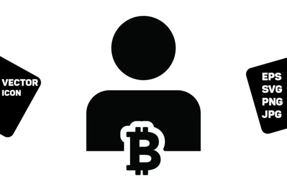 Currency Icon Vector Bitcoin Crypto Sign for Branding