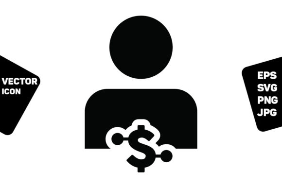 Digital Dollar Icon Vector Currency User for Branding