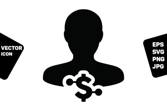 Digital Money Icon Vector Dollar Symbol Graphics