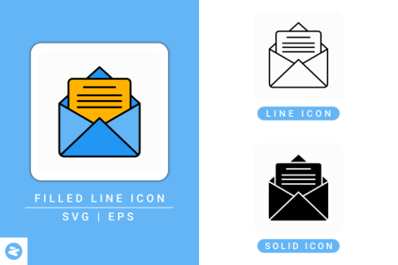 Email Icons Set: A Versatile Graphic Asset for Branding