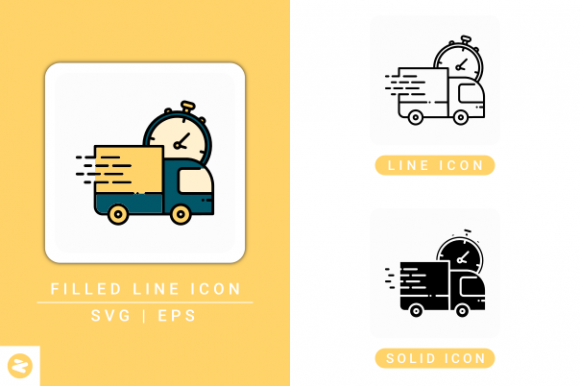 Fast Delivery Icons Set Review for Embroidery Projects