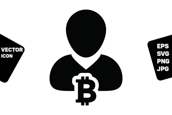 Finance Icon Vector Bitcoin Blockchain Graphics