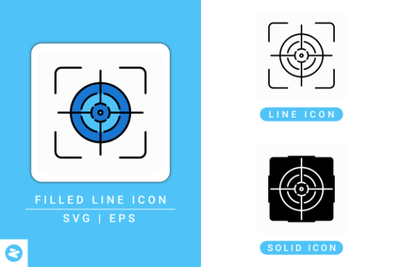 Focus Icons Set: A Modern Graphic Asset for Clean Editorial Design