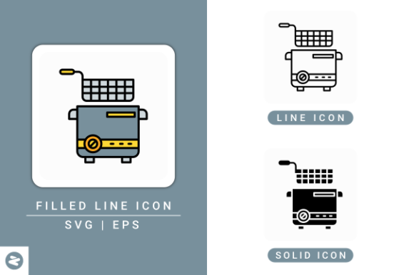 Fryer Icons Set for Modern Web and Editorial Design