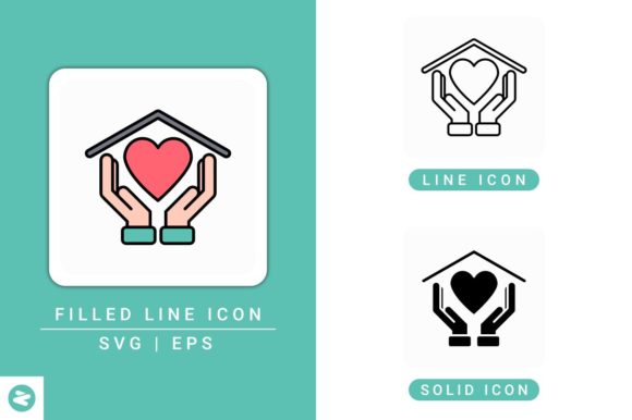 Hand Give Icons Set for Crafting and Graphics