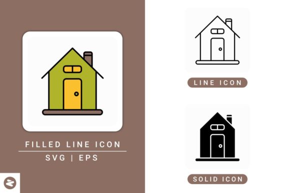 House Icons Set for Modern Graphic Design