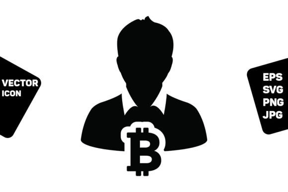 Income Icon Vector Bitcoin Blockchain Graphics