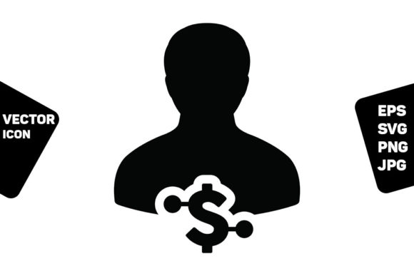 Income Icon Vector for Embroidery Projects