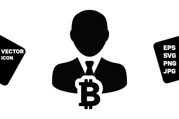 Market Icon Vector Bitcoin Blockchain Graphics