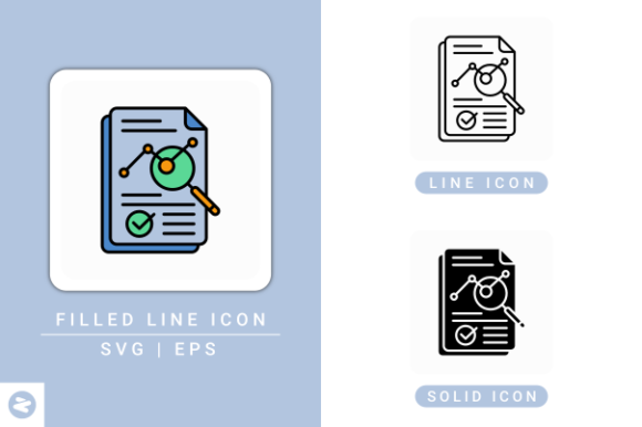 Overview Icons Set: A Versatile Graphic Design Asset for Branding and Marketing