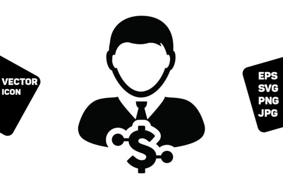 Person Icon Vector Digital Dollar User - A Versatile Graphic Asset