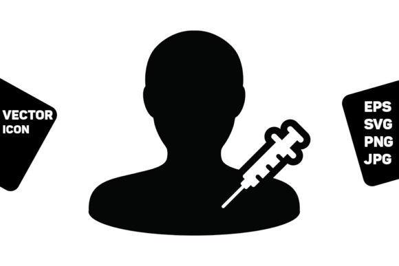 Pharmacy Icon Vector Vaccine Syringe for Branding and Design