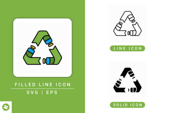 Reuse Icons Set for Local Business Branding