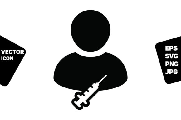 Vaccination Icon Vector Graphics for Medical and Healthcare Content